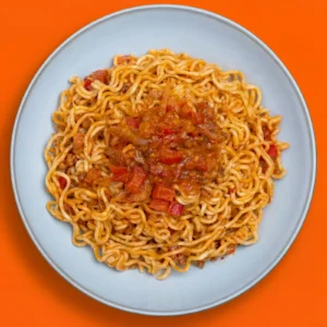 Fideos con kimchi