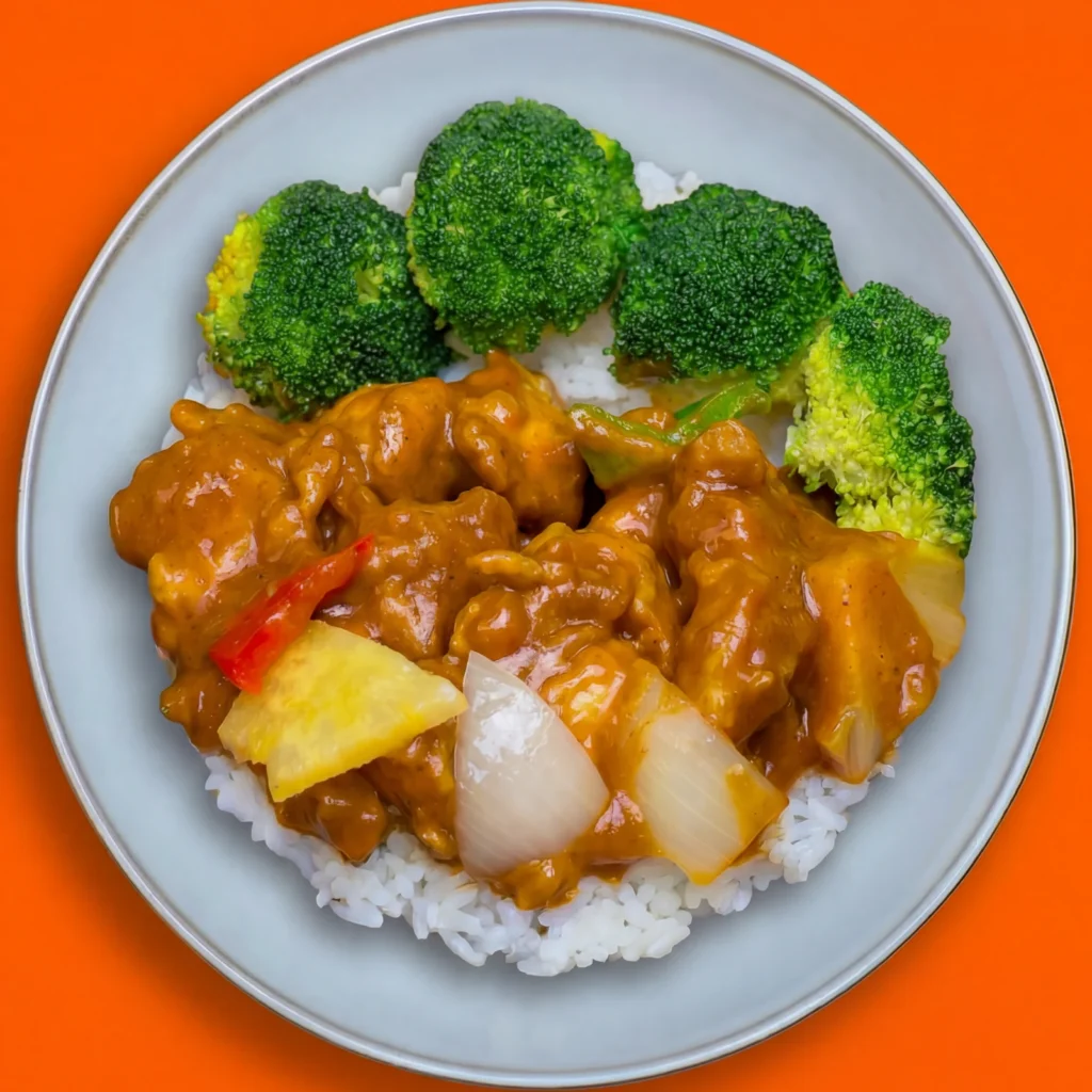 Pan relleno con pollo al curry